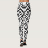 leggings de yoga noir et blanc (Dos)