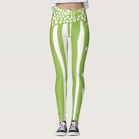 Leggings débit biologique moderne rustique (Devant)