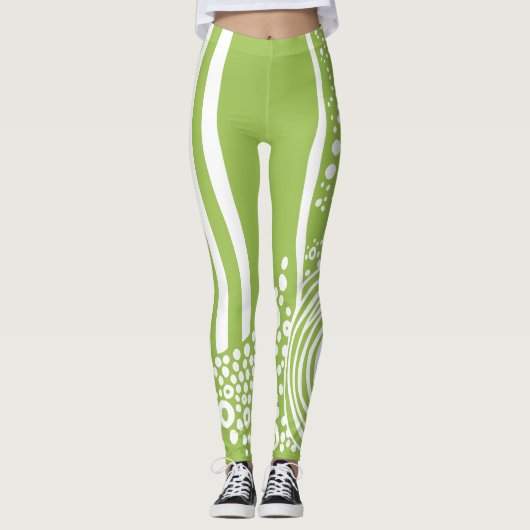 Leggings débit biologique moderne rustique (Devant)