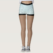 Leggings Déchets de gouttelettes d'eau perles bleues pattes (Devant)