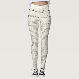 Leggings Déclaration d'indépendance Amérique 4 juillet