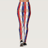 Leggings Décor à rayures USA (Dos)