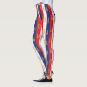 Leggings Décor à rayures USA (Gauche)