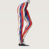 Leggings Décor à rayures USA (Droite)