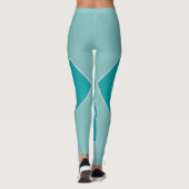 Leggings Décor Art Déco turquoise inspiré (Dos)