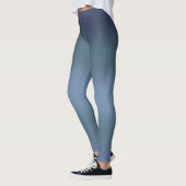 Leggings Décor bleu marine moderne Galaxie aquarelle (Gauche)
