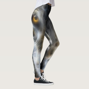 Leggings Décor de loup sauvage sur