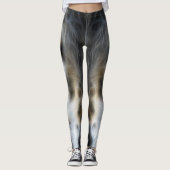 Leggings Décor de loup sauvage sur (Devant)