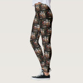 Leggings Décor de Noël Lhasa Apso Snowy Sleigh (Gauche)