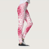 Leggings Décor en dentelle blanche rose et romantique (Droite)