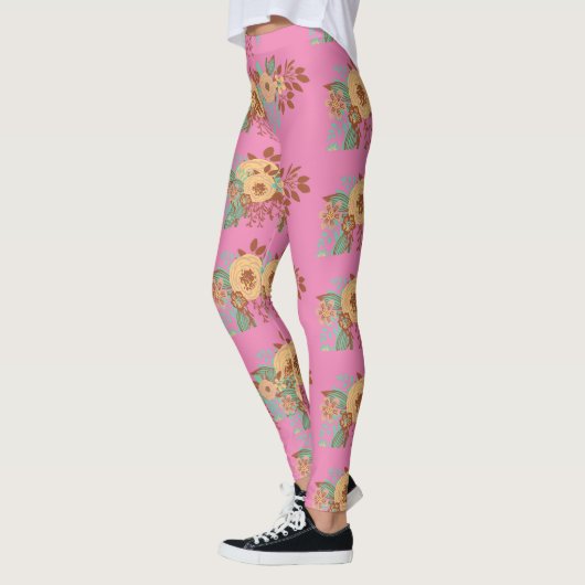 Leggings Décor Floral Boho moderne (Gauche)