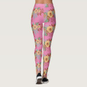 Leggings Décor Floral Boho moderne (Dos)