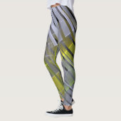 Leggings Décor géométrique rayé Abstrait (Gauche)
