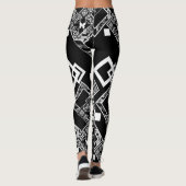 Leggings Décor moderne abstrait sans charme motif (Dos)