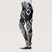 Leggings Décor moderne abstrait sans charme motif (Gauche)