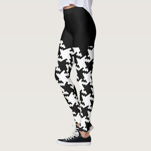 Leggings Décor Motif noir et blanc sur (Gauche)