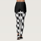 Leggings Décor noir et blanc en gras sur (Dos)