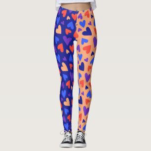 Leggings Decora Colorée Harajuku Cœurs Kawaii Mode Japonais