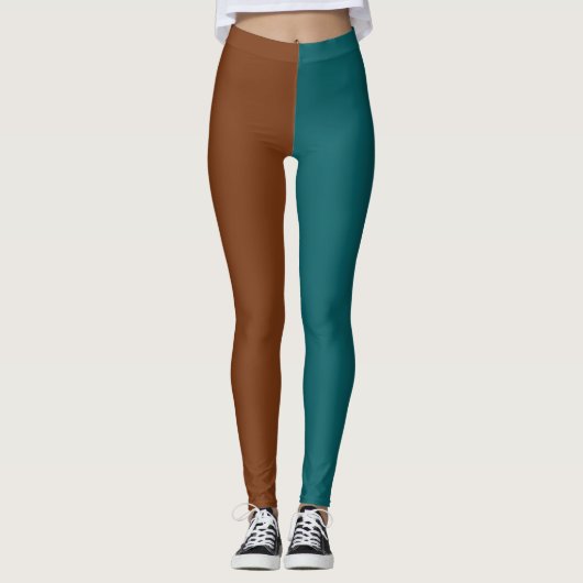 Leggings Décoratif Moitié Et Moitié (Devant)