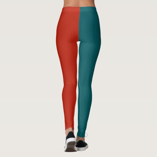 Leggings Décoratif Moitié Et Moitié (Dos)