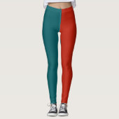 Leggings Décoratif Moitié Et Moitié (Devant)