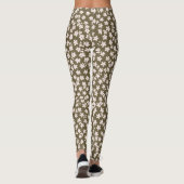 Leggings Decorative Retro Japanese Floral Pattern (Dos)