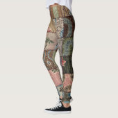Leggings Découpe à patchwork, texture 3D. (Gauche)