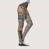 Leggings Découpe à patchwork, texture 3D. (Droite)
