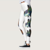 Leggings Découpe de poisson mandarine (Gauche)