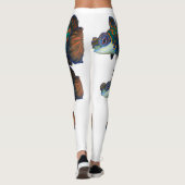 Leggings Découpe de poisson mandarine (Dos)
