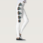 Leggings Découpe de poisson mandarine (Droite)