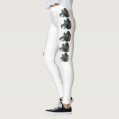Leggings Découpe de poisson mandarine (Gauche)