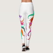 Leggings Déesse aux cheveux longs multicolores Thunder_Cove (Dos)