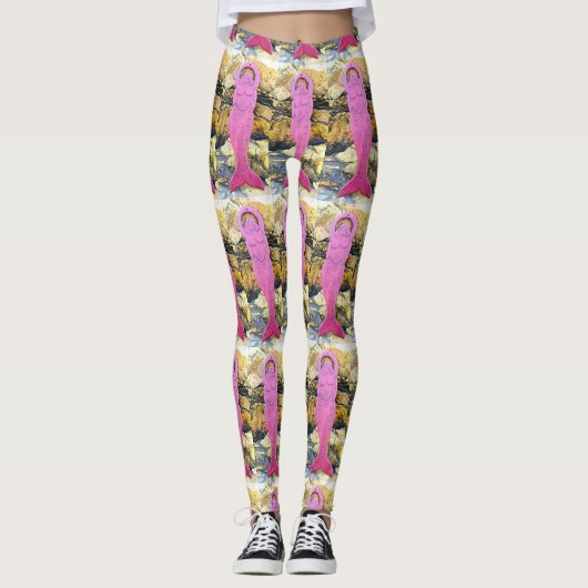 Leggings déesse violette (Devant)