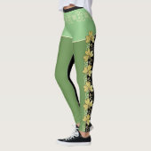 Leggings Défilement et légendes Shamrocks no 2 (Gauche)