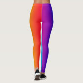 Leggings dégradé arc-en-ciel latéral (Dos)