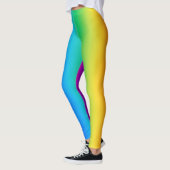 Leggings dégradé arc-en-ciel latéral (Gauche)
