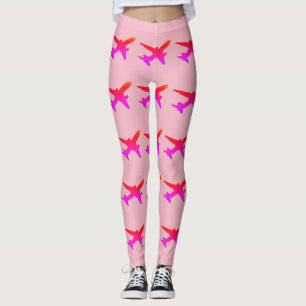 Leggings Dégradé arc-en-ciel silhouette Jet