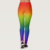 Leggings Dégradé arc-en-ciel trié (Dos)