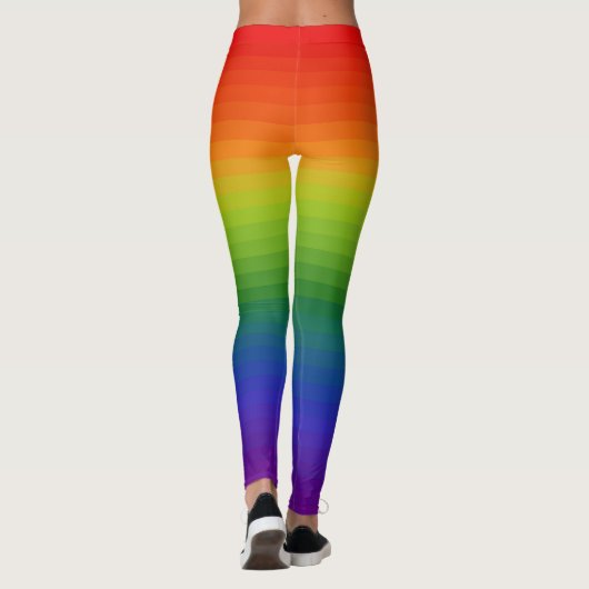 Leggings Dégradé arc-en-ciel trié (Dos)