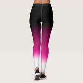 Leggings Dégradé blanc rose burgundy (Dos)