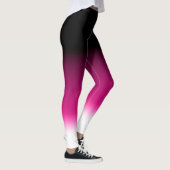 Leggings Dégradé blanc rose burgundy (Droite)