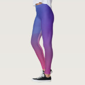 Leggings Dégradé bleu lisse à rouge Ombre (Gauche)