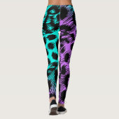 Leggings Dégradé de chat sauvage (Dos)