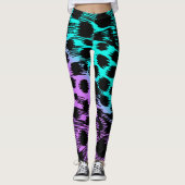 Leggings Dégradé de chat sauvage (Devant)