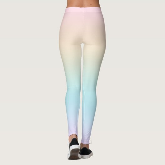 Leggings dégradé de couleur pastel (Dos)