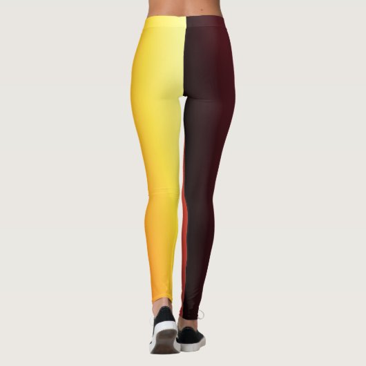 Leggings Dégradé de feu (Dos)