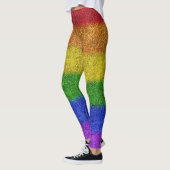 Leggings Dégradé de la Parties scintillant arc-en-ciel tomb (Gauche)