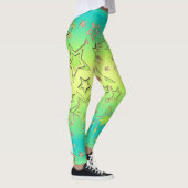 Leggings Dégradé de Noël parties scintillant brillant confe (Droite)