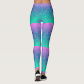 Leggings Dégradé de Noël parties scintillant brillant confe (Dos)